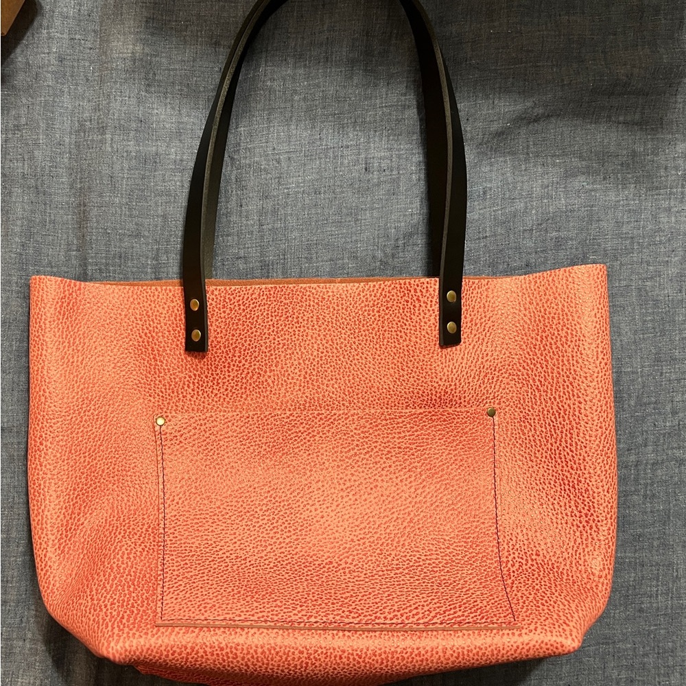 Portland Leather Large Tote - Flamingo Brand New
